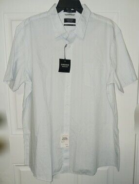 Nordstrom Short-Sleeve Mini Flower Button-Up Shirt